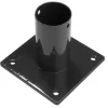 Giardino voet voor ronde tuinpaal zwart 40 mm