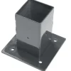 Giardino voet voor vierkante paal antraciet 60 x 60 mm
