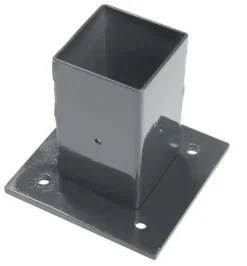 Giardino voet voor vierkante paal antraciet 60 x 60 mm