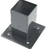 Giardino voet voor vierkante paal antraciet 60 x 60 mm
