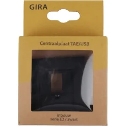 Gira E2 Afdekplaat USB Mat Zwart