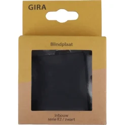 Gira E2 Blindplaat Mat Zwart