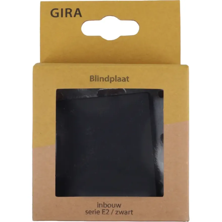 Gira E2 Blindplaat Mat Zwart