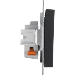 Gira E2 Inbouw Enkel Stopcontact Mat Zwart