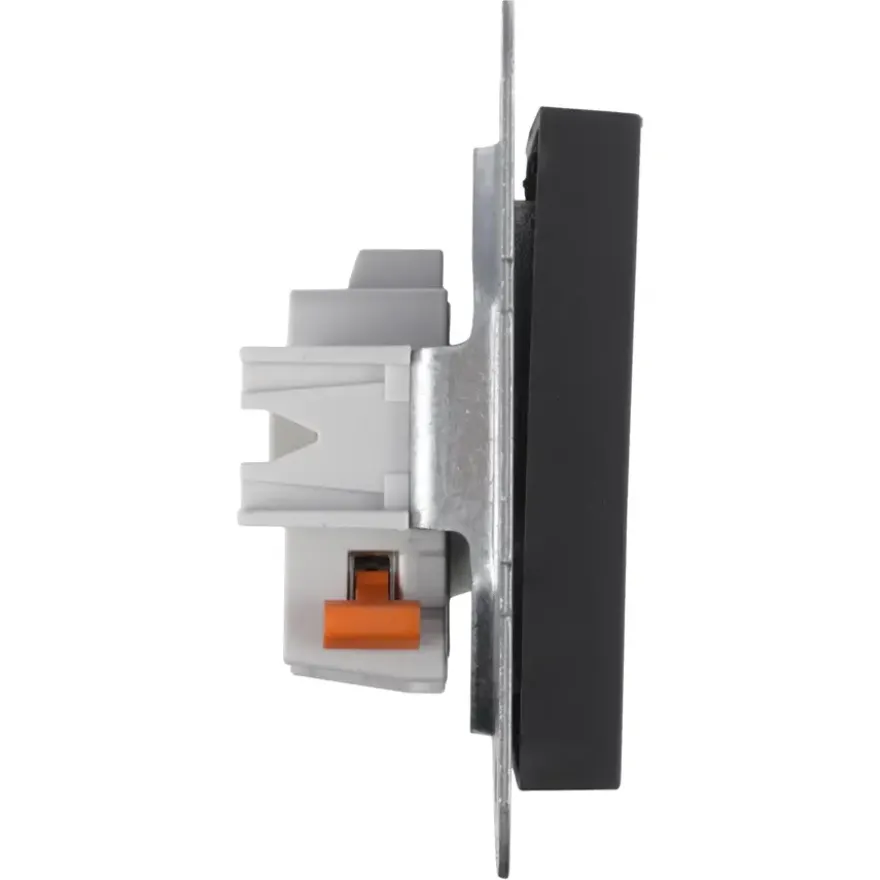 Gira E2 Inbouw Enkel Stopcontact Mat Zwart