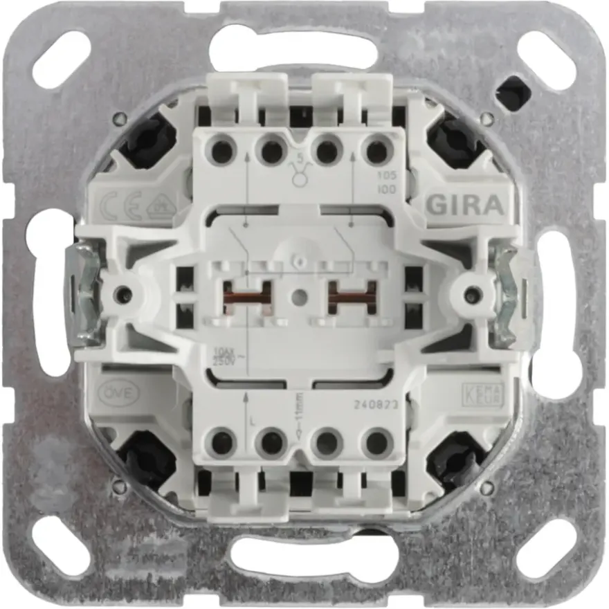 Gira E2 Inbouw Serieschakelaar Mat Zwart