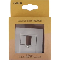 Gira ST55 Afdekplaat USB Wit