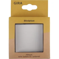 Gira ST55 blindplaat wit