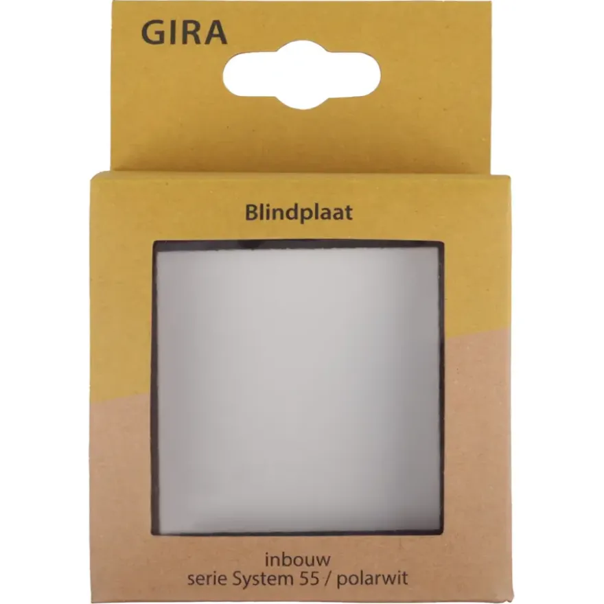 Gira ST55 blindplaat wit