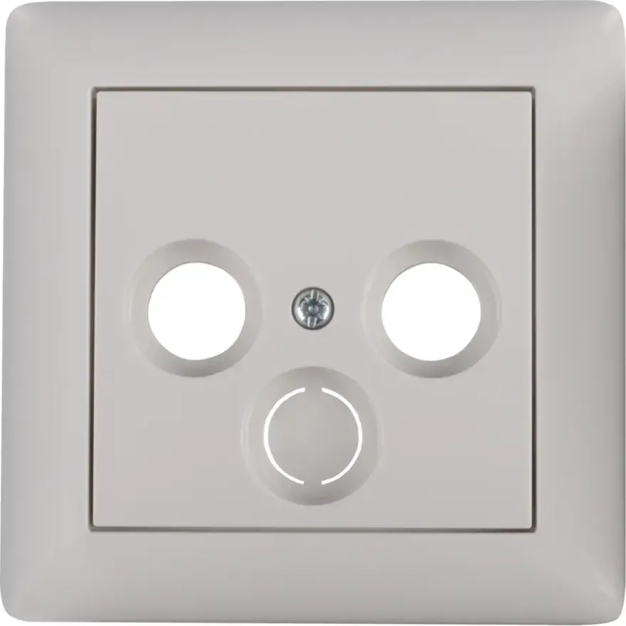 Gira ST55 Centraalplaat Radio/TV Wit