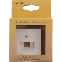 Gira ST55 Centraalplaat UTP Wit