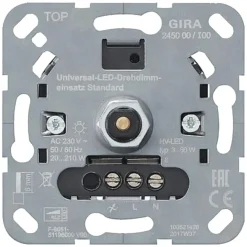 Gira ST55 inbouw dimmer LED/gloei/halogeen