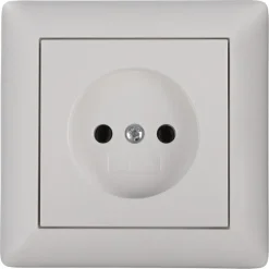 Gira ST55 inbouw enkel stopcontact wit