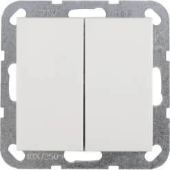 Gira ST55 inbouw serieschakelaar wit