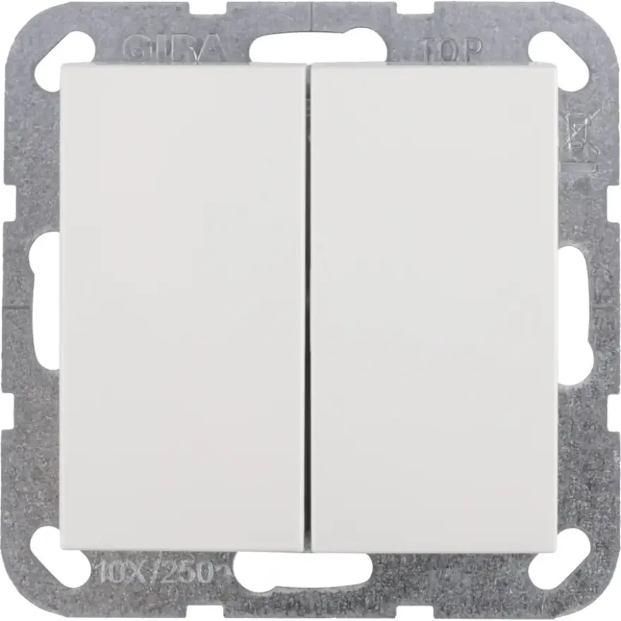 Gira ST55 inbouw serieschakelaar wit