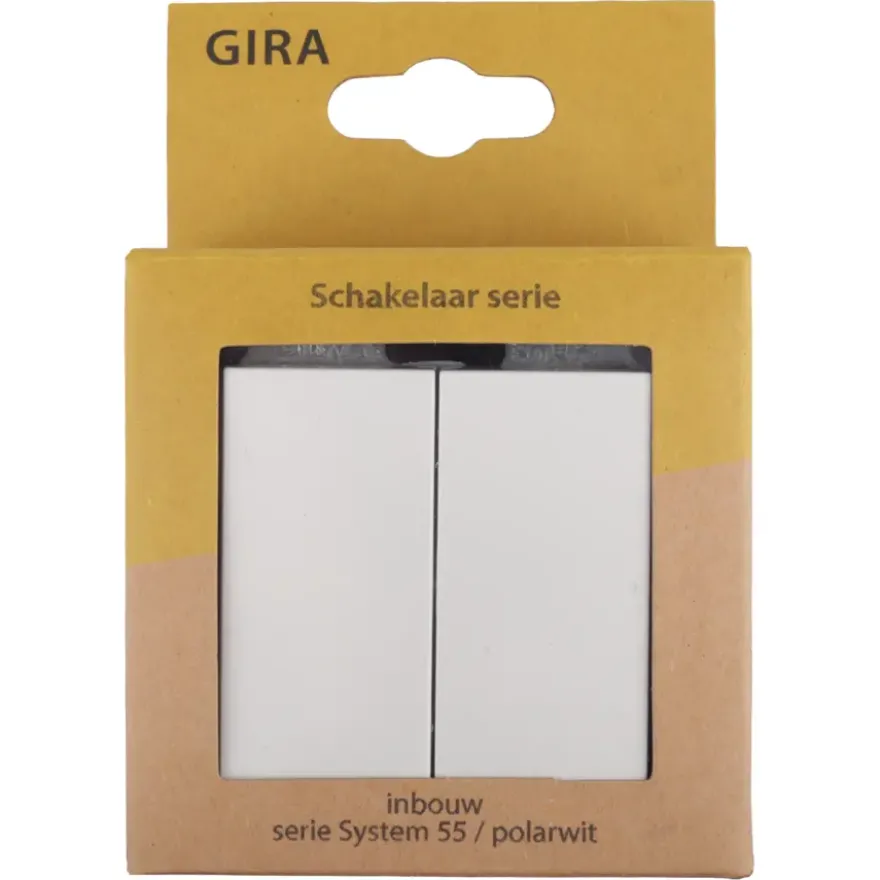 Gira ST55 inbouw serieschakelaar wit