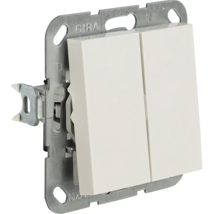 Gira ST55 inbouw serieschakelaar wit