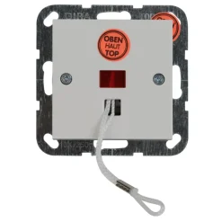 Gira ST55 inbouw trekschakelaar wit