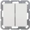 Gira ST55 inbouw wissel-/wisselschakelaar wit