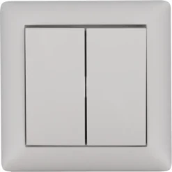 Gira ST55 inbouw wissel-/wisselschakelaar wit
