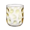 Glas met gele stippen