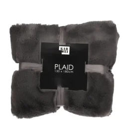 Gosse plaid antraciet - l180xb130cm