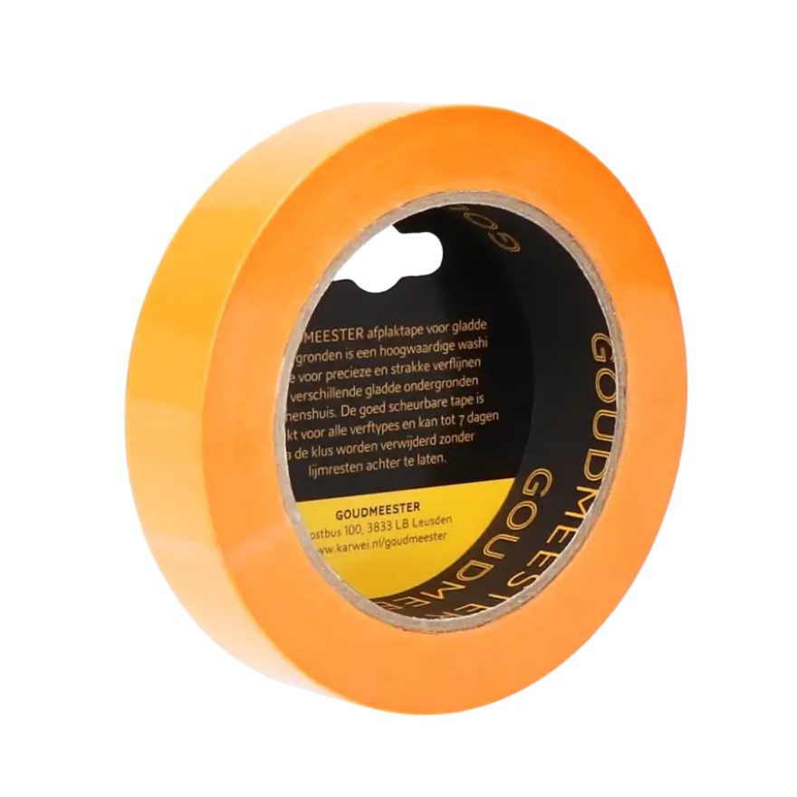 Goudmeester professionele schilderstape gladde ondergrond 50 m x 25 mm