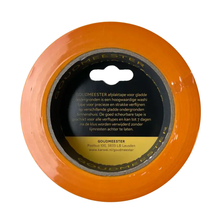 Goudmeester professionele schilderstape gladde ondergrond 50 m x 25 mm