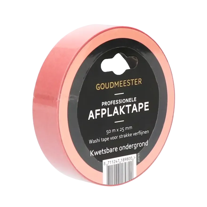 Goudmeester professionele schilderstape kwetsbare ondergrond 50 m x 25 mm
