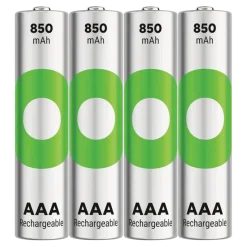 GP Batterij Oplaadbaar AAA NiMH 850 mAh ReCyko 1,2V 4 stuks (3+1)