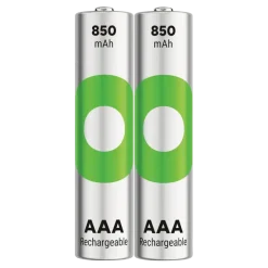 GP Batterij Oplaadbaar AAA NiMH 850mAh ReCyko 1,2V 2 Stuks