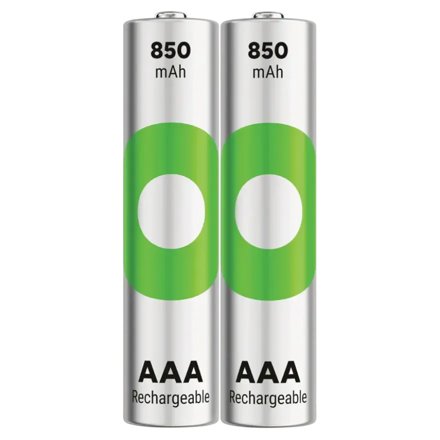 GP Batterij Oplaadbaar AAA NiMH 850mAh ReCyko 1,2V 2 Stuks