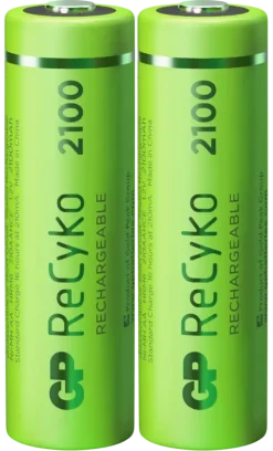 GP Batterij Oplaadbaar AA NiMH 2100mAh ReCyko 1,2V 2 Stuks