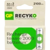 GP Batterij Oplaadbaar AA NiMH 2100mAh ReCyko 1,2V 2 Stuks