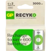 GP Batterij Oplaadbaar C NiMH 3000mAh ReCyko 1,2V 2 Stuks