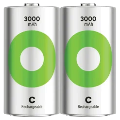 GP Batterij Oplaadbaar C NiMH 3000mAh ReCyko 1,2V 2 Stuks