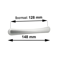 Greep Lucinda aluminium 148mm