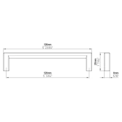 Greep Omer wit 136mm