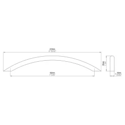 Greep Plien rvs 223mm