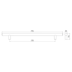 Greep Romy rvs look 320mm