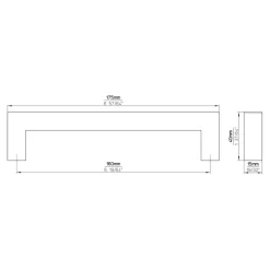 Greep Tessa rvs 175mm
