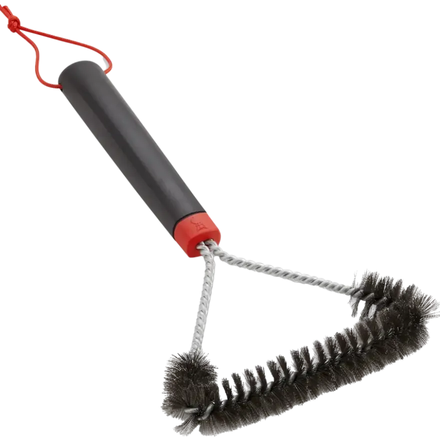 Grillborstel driezijdig 30 cm