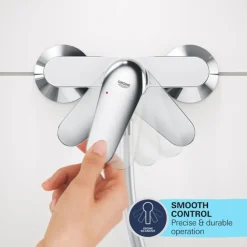 Grohe bad-/douchemengkraan Start mat zwart 15 cm