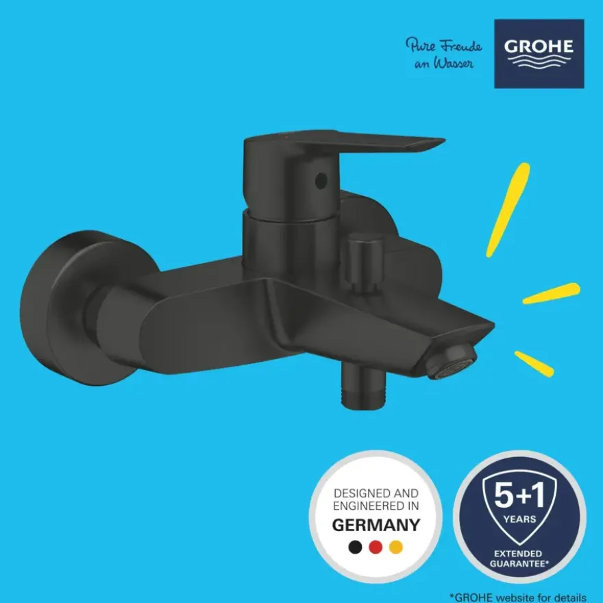 Grohe bad-/douchemengkraan Start mat zwart 15 cm
