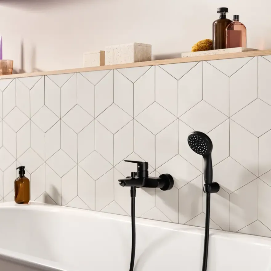 Grohe bad-/douchemengkraan Start mat zwart 15 cm