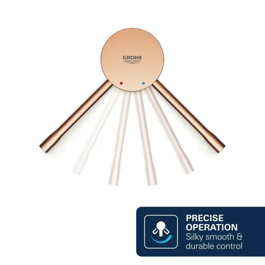 Grohe Colours Vrijstaande Badkraan Essence New Koper met Handdouche