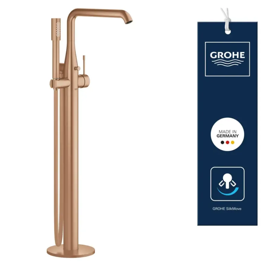 Grohe Colours Vrijstaande Badkraan Essence New Koper met Handdouche
