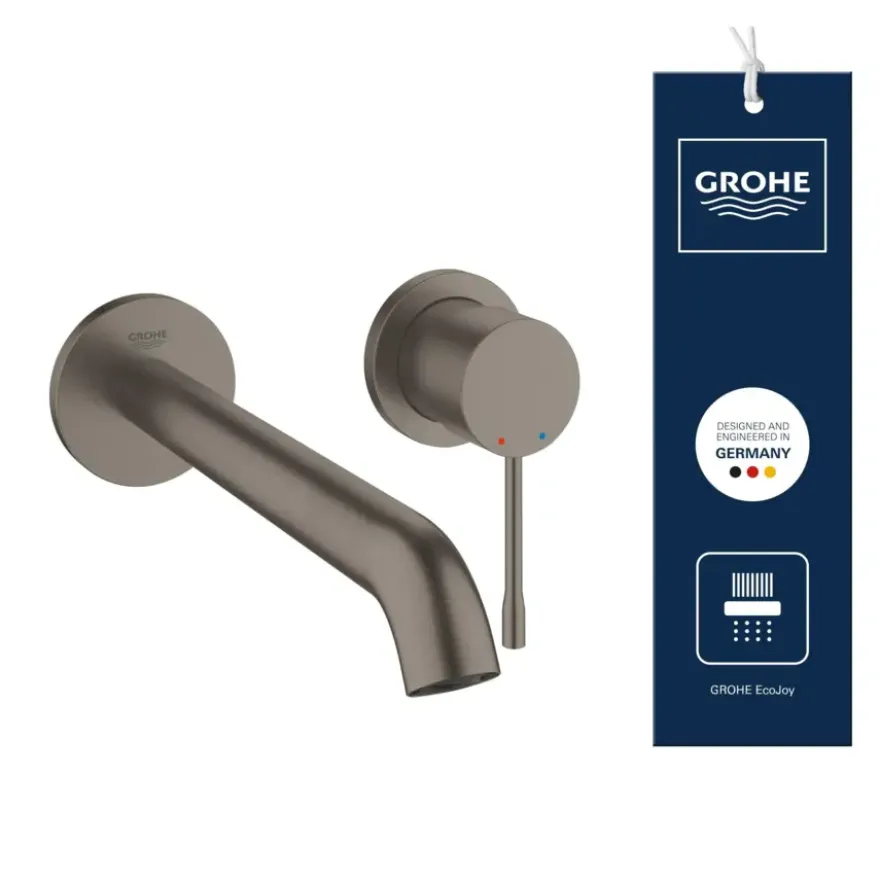 Grohe Colours wastafel inbouwkraan Essence New L 2-gats grafiet