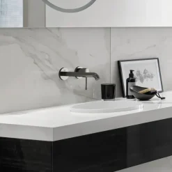 Grohe Colours wastafel inbouwkraan Essence New M 2-gats grafiet