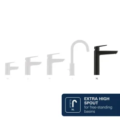 Grohe Dice wastafelmengkraan XL-Size Mat Zwart